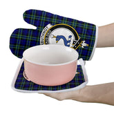 Clan Arbuthnot Modern Tartan Crest Oven Mitt And Pot Holder (2 Oven Mitts + 1 Pot Holder) BR69 Clan Arbuthnot Tartan Today